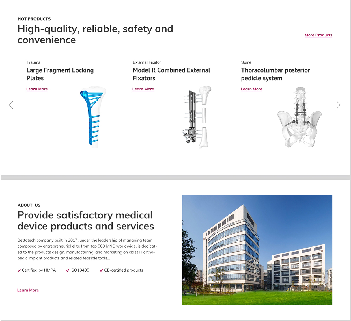 醫(yī)療器械英文產(chǎn)品網(wǎng)站建設(shè)