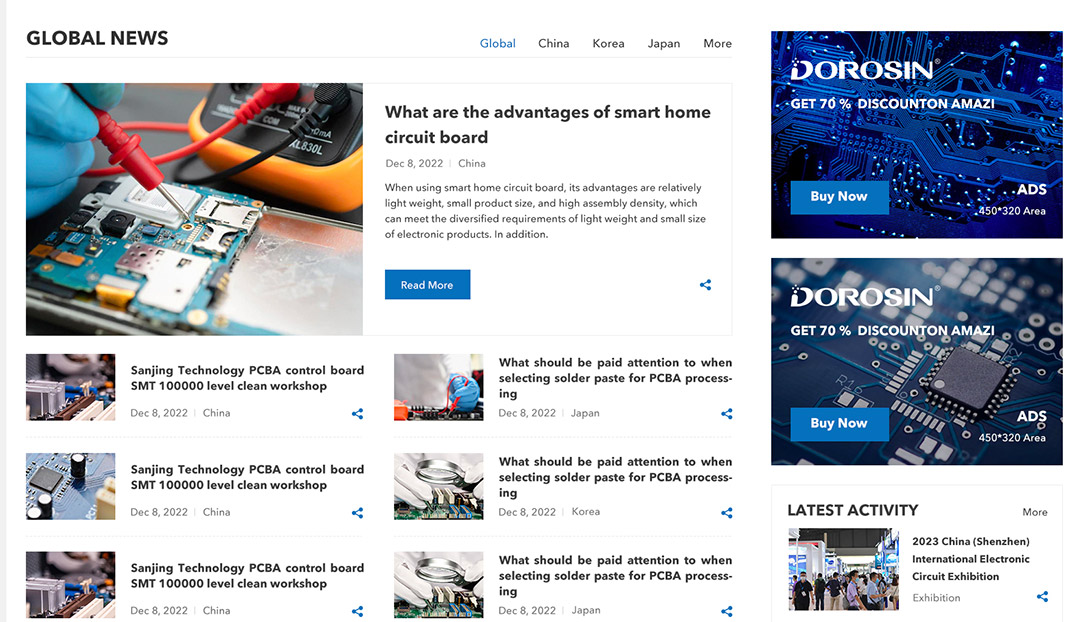 湖南電子電路行業(yè)協(xié)會外貿(mào)網(wǎng)站建設(shè)效果圖