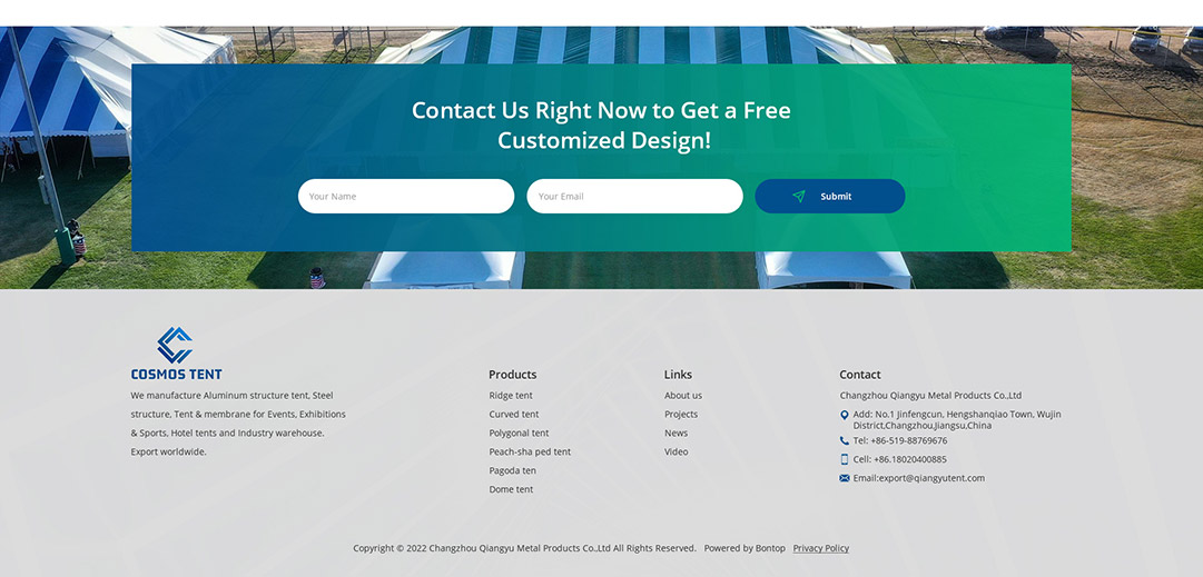 常州強宇金屬制品外貿網站網站建設效果圖