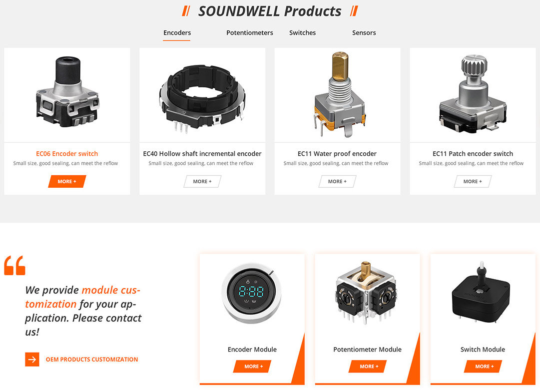 廣東升威電子外貿(mào)網(wǎng)站建設(shè)效果圖