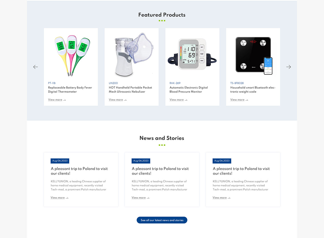 凱麗優(yōu)聯(lián)醫(yī)療器材外貿(mào)網(wǎng)站建設(shè)