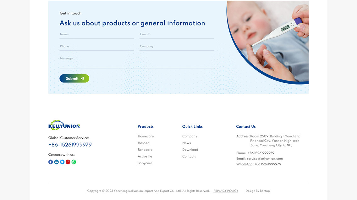 凱麗優(yōu)聯(lián)醫(yī)療器材外貿(mào)網(wǎng)站建設(shè)